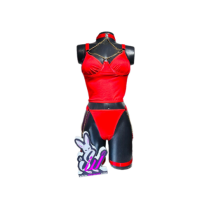 Set Rojo Liguero Corset