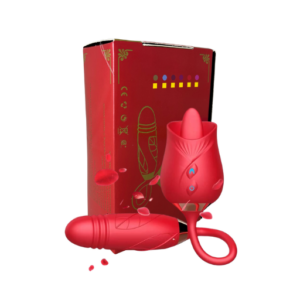 Rosa con Huevo de Empuje Recargable